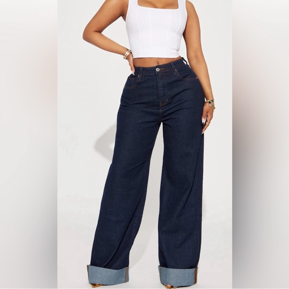 Women's Dark Blue Flare Jeans